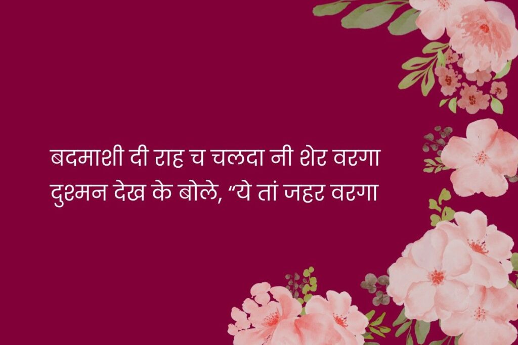 Attitude Punjabi Shayari