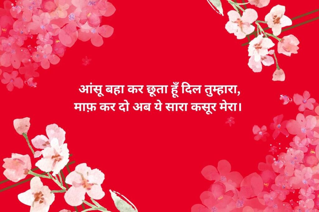 Heart Touching Sorry Shayari In Hindi